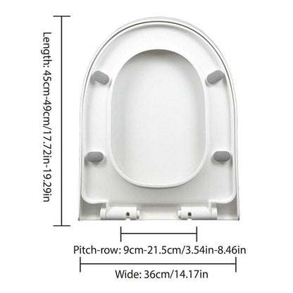 Toilet Seat Cover Universal Toilet Lid Cover Replacement Bathroom Seat Cover V528-U-SHAPED-TOILET-SEAT-784435