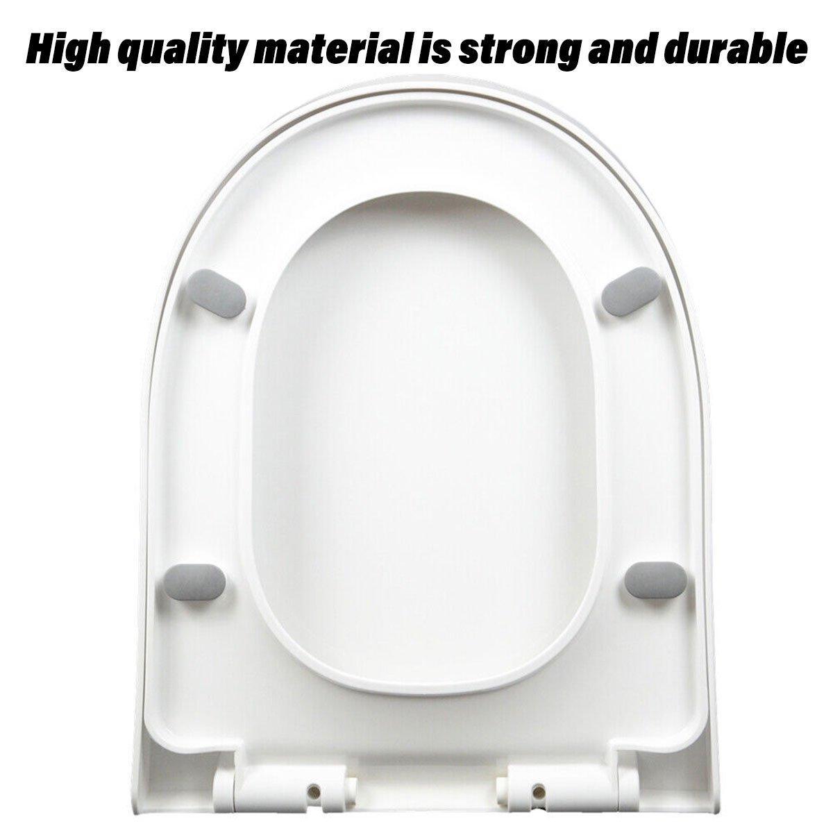 Toilet Seat Cover Universal Toilet Lid Cover Replacement Bathroom Seat Cover V528-U-SHAPED-TOILET-SEAT-784435