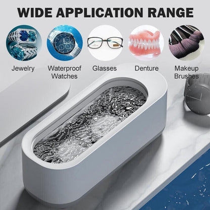 Sonic Wave Jewelry Glasses Watch Cleaner Tank Portable 300ml V528-ULTRASONICCLEANER-711206