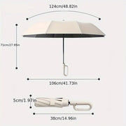 Automatic Folding UV Protection Umbrella Unisex Dual Purpose Rain Sun Umbrella - Blue V528-UMBRELLA-105CM-BLUE-546131