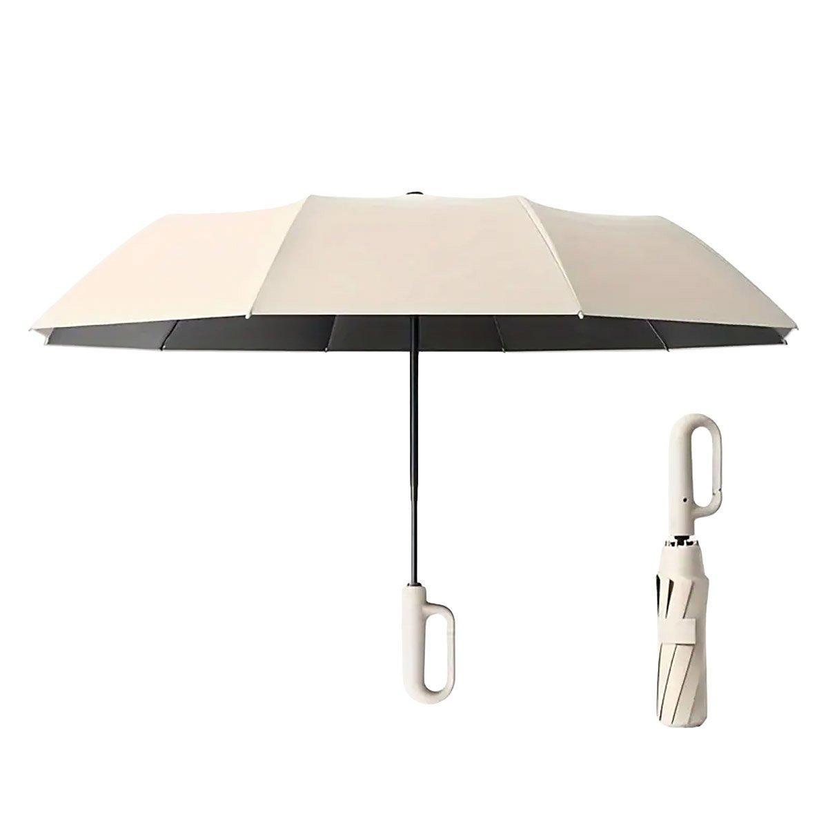 Automatic Folding UV Protection Umbrella Unisex Dual Purpose Rain Sun Umbrella - Blue V528-UMBRELLA-105CM-BLUE-546131