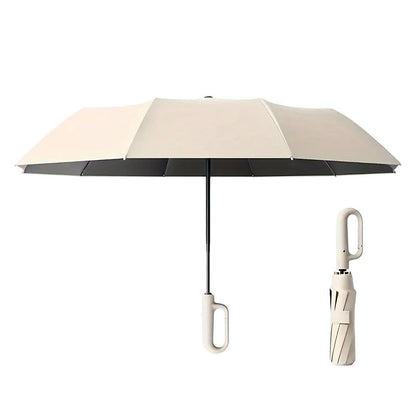 Automatic Folding UV Protection Umbrella Unisex Dual Purpose Rain Sun Umbrella - Blue V528-UMBRELLA-105CM-BLUE-546131