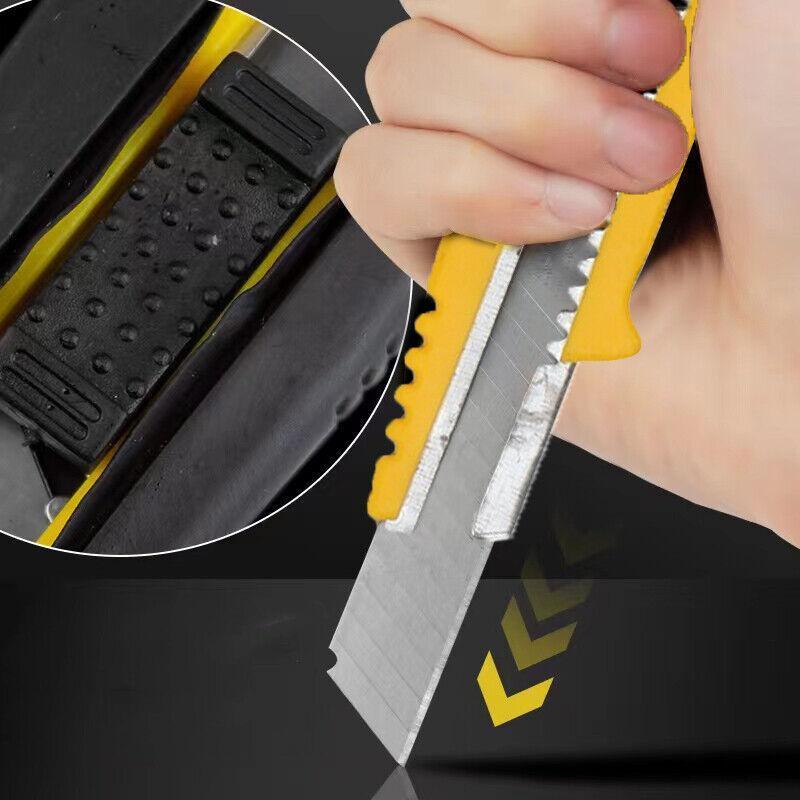 Heavy Duty Box Cutter Pack Snap Off Retractable Blade Long Last Hand Craft Tool - Sealed 1PC