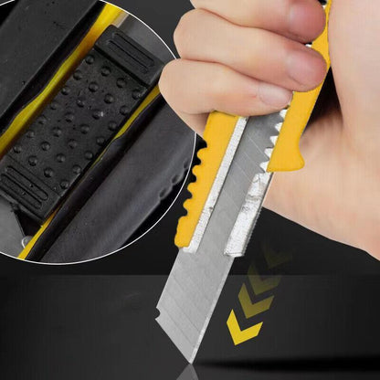 Heavy Duty Box Cutter Pack Snap Off Retractable Blade Long Last Hand Craft Tool - Sealed 2PCS V528-UNCOATEDCUTTERS-2PCS-870037