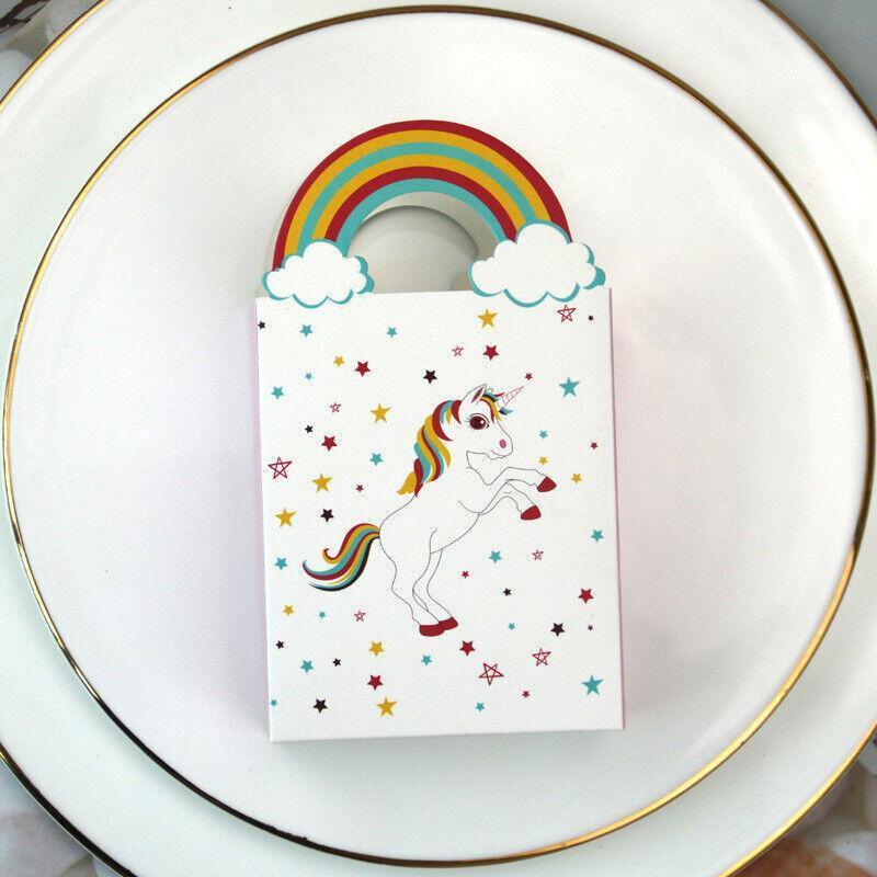 20PCS Unicorn Treat Paper Bags Candy Favour Boxes for Birthday Party 8x14cm V528-UNICORNBAG-20PCS-645229