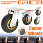 4pcs 6inch Heavy Duty Swivel Caster Wheels 150mm 1000kg Load 2 with Brakes V528-UNIVERSAL-WHEEL-4PCS-901459