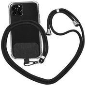 Adjustable Phone Lanyard with Patch for Most Cases Neck Strap Holder - Wine Red V528-UNIVERSALCARD-ROSERED-608016