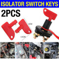 2Pcs Battery Car Off Spare Switch Universal Key Cut Power Isolator Kill Au Stock V528-UNIVERSALKEY-2PCS-164474