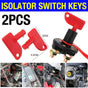 2Pcs Battery Car Off Spare Switch Universal Key Cut Power Isolator Kill Au Stock V528-UNIVERSALKEY-2PCS-164474