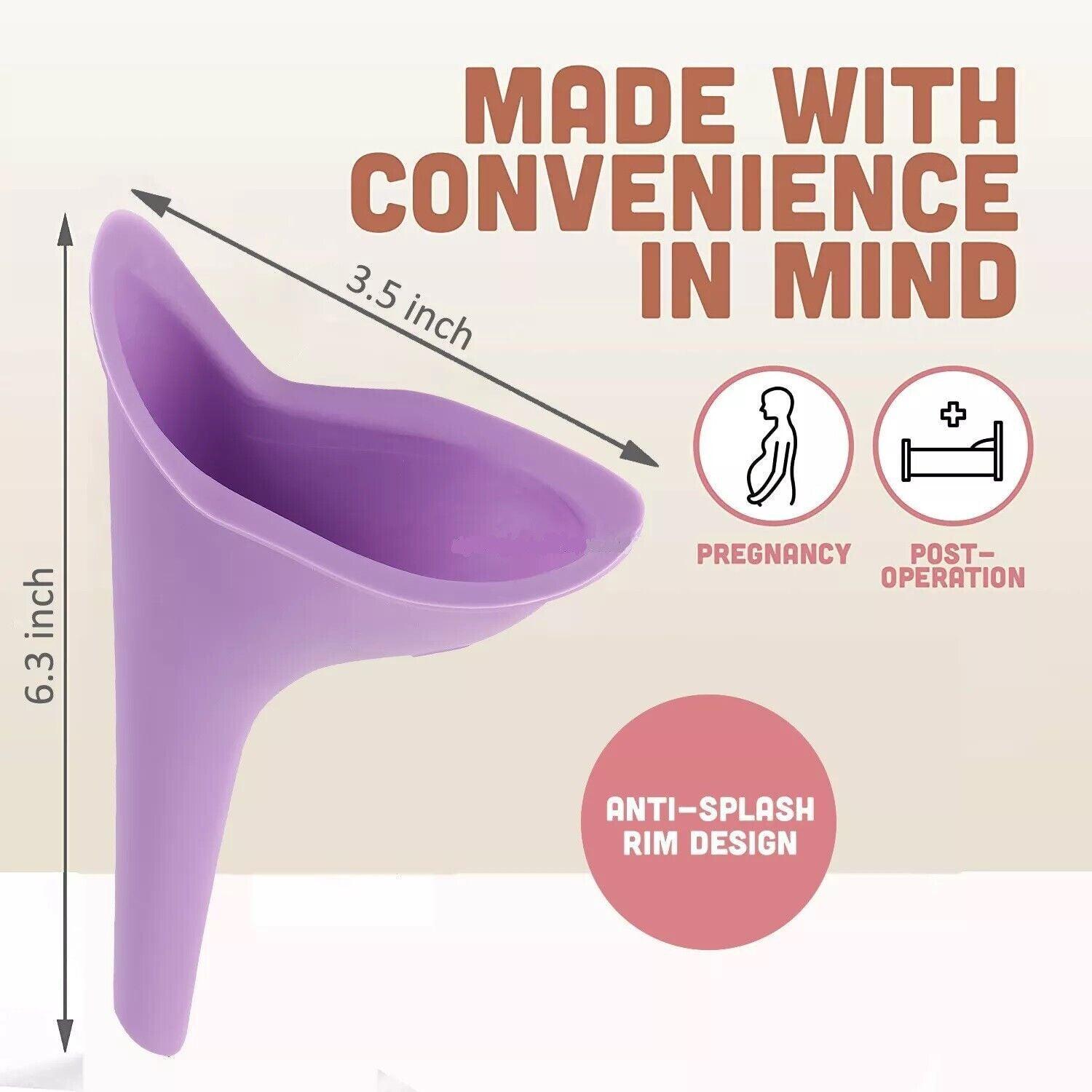 3X Portable Female Woman Ladies She Urinal Urine Wee Funnel Camping Travel Loo V528-URINAL-3PCS-74752