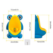 Wall Mounted Frog Urinal for Young Users Toilet Training Standing Potty Solution V528-URINAL-BLUE-982145