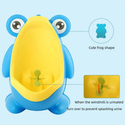 Wall Mounted Frog Urinal for Young Users Toilet Training Standing Potty Solution V528-URINAL-BLUE-982145