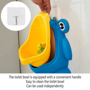 Wall Mounted Frog Urinal for Young Users Toilet Training Standing Potty Solution V528-URINAL-BLUE-982145