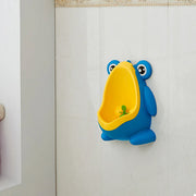 Wall Mounted Frog Urinal for Young Users Toilet Training Standing Potty Solution V528-URINAL-BLUE-982145
