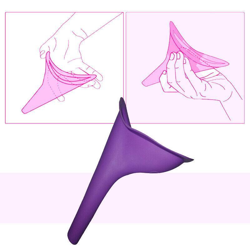 Portable Camping Female Her She Urinal Funnel Ladies Woman Urine Wee Loo Travel V528-URINAL-PURPLE-81259
