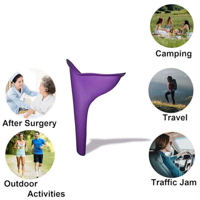 Portable Camping Female Her She Urinal Funnel Ladies Woman Urine Wee Loo Travel V528-URINAL-PURPLE-81259
