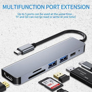 8/6/4-In-1 Usb-C Hub Adapter Type-C Hub Hdmi For Macbook Pro/Air Ipad Pro Laptop - 4-IN-1 V528-USB-CHUB-4IN1-601105