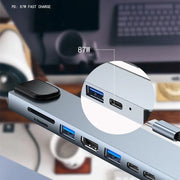 8/6/4-In-1 Usb-C Hub Adapter Type-C Hub Hdmi For Macbook Pro/Air Ipad Pro Laptop - 4-IN-1 V528-USB-CHUB-4IN1-601105