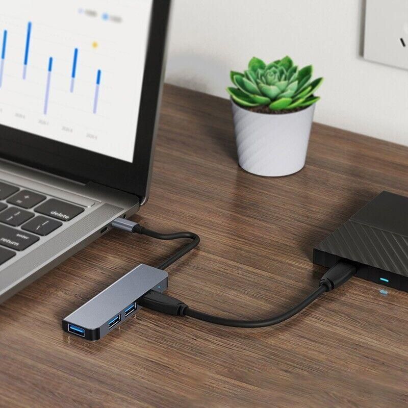 8/6/4-In-1 Usb-C Hub Adapter Type-C Hub Hdmi For Macbook Pro/Air Ipad Pro Laptop - 4-IN-1 V528-USB-CHUB-4IN1-601105
