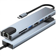 8/6/4-In-1 Usb-C Hub Adapter Type-C Hub Hdmi For Macbook Pro/Air Ipad Pro Laptop - 8-IN-1 V528-USB-CHUB-8IN1-507831