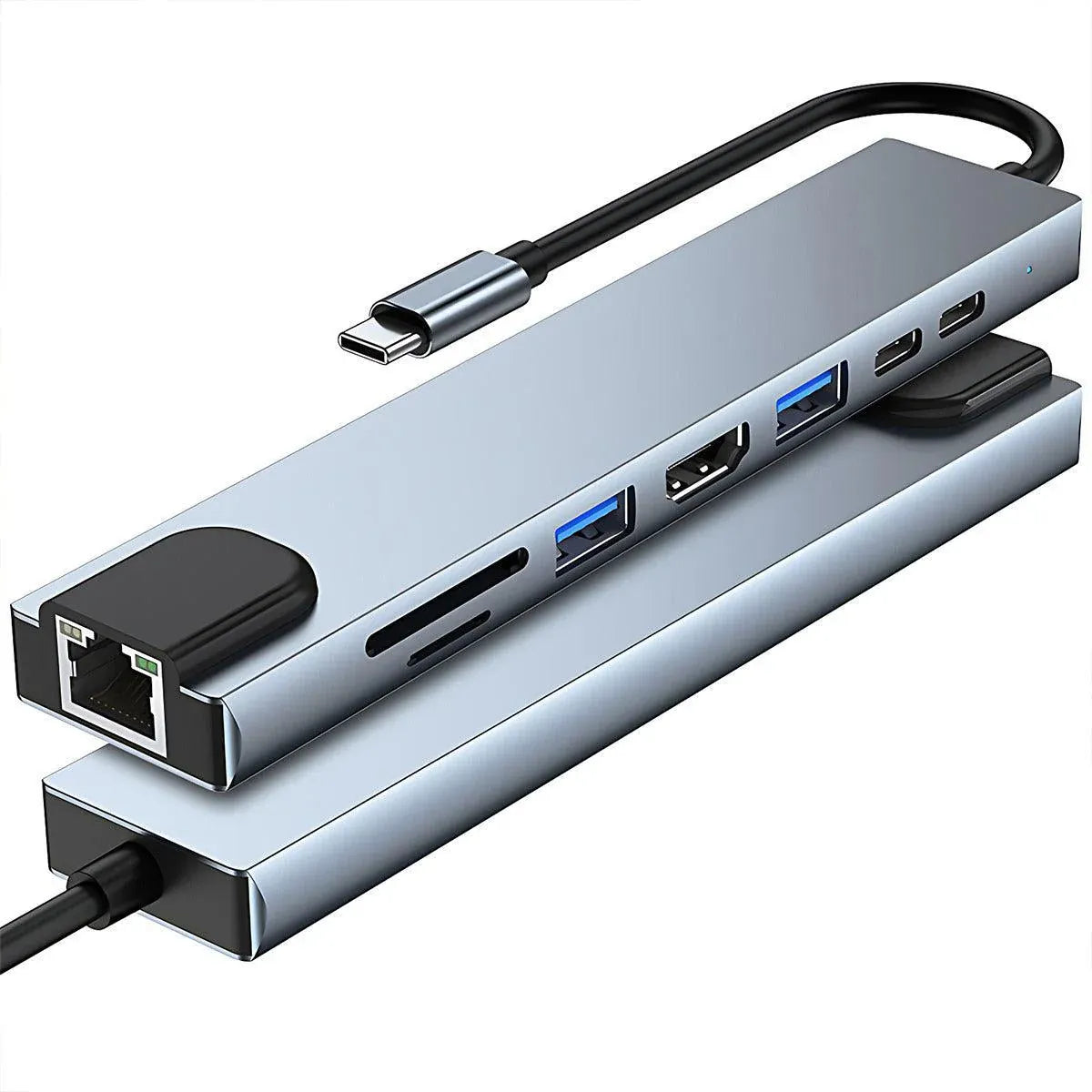 8/6/4-In-1 Usb-C Hub Adapter Type-C Hub Hdmi For Macbook Pro/Air Ipad Pro Laptop - 8-IN-1 V528-USB-CHUB-8IN1-507831
