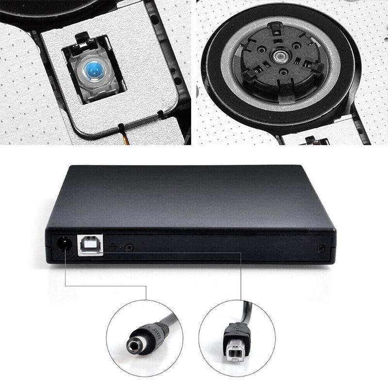 Usb External Cd Rw Dvd Rom Writer Burner Player Drive Pc Laptop For Mac Windows V528-USBETERNALCD-201600