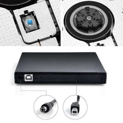 Usb External Cd Rw Dvd Rom Writer Burner Player Drive Pc Laptop For Mac Windows V528-USBETERNALCD-201600