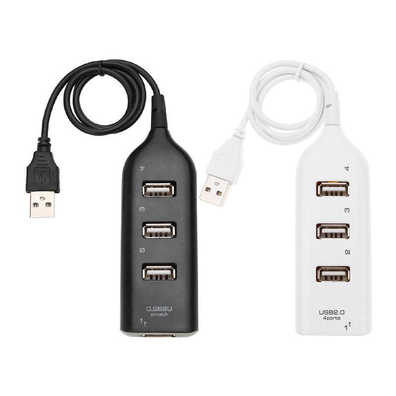 Multi Usb Hub 4 Port High Speed Slim Compact Expansion Smart Splitter Oz Au - Black V528-USBHUB4PORT-BLACK-740599