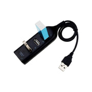 Multi Usb Hub 4 Port High Speed Slim Compact Expansion Smart Splitter Oz Au - Black V528-USBHUB4PORT-BLACK-740599