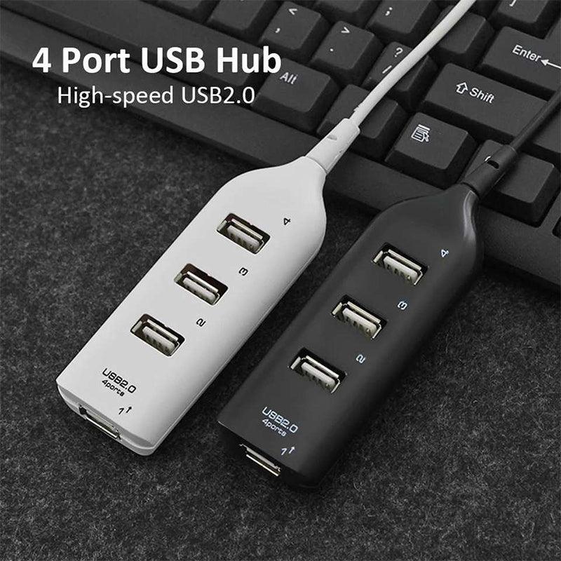 Multi Usb Hub 4 Port High Speed Slim Compact Expansion Smart Splitter Oz Au - White V528-USBHUB4PORT-WHITE-349112
