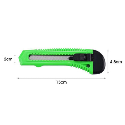 1/2/3PCS Utility Stanley Knife With Blades Blade Retractable Heavy Duty Box Cutter - Red-1PC V528-UTILITYKNIFE-RED-1PCS-216961