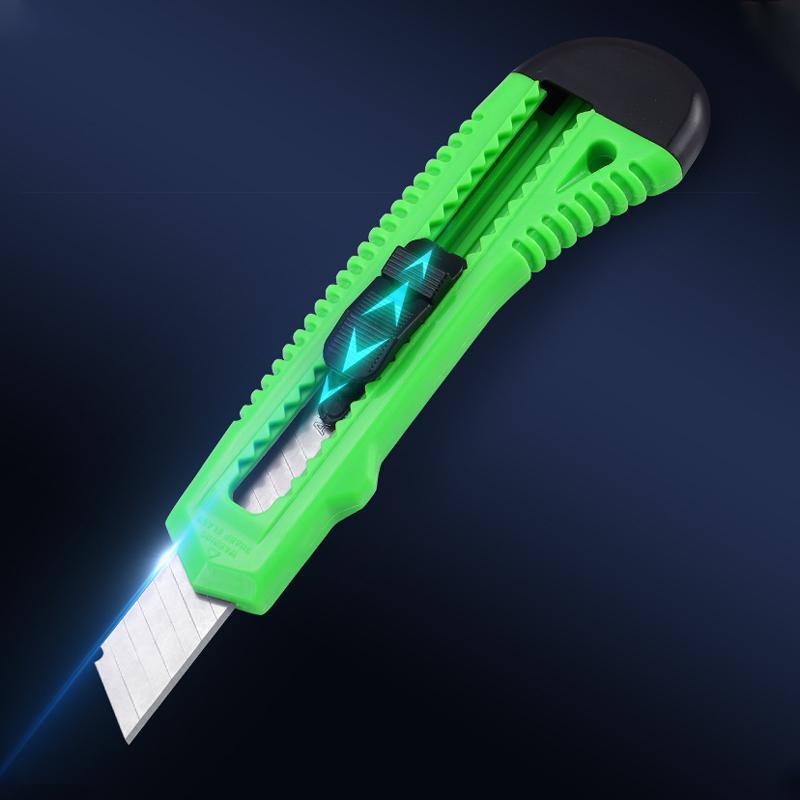 1/2/3PCS Utility Stanley Knife With Blades Blade Retractable Heavy Duty Box Cutter - Red-1PC V528-UTILITYKNIFE-RED-1PCS-216961