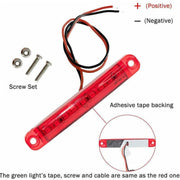 4PCS Marine LED Navigation Strip Lights Red and Green Waterproof 12-24V Compatible V528-UTILITYLED-4PCS-868614