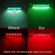 4PCS Marine LED Navigation Strip Lights Red and Green Waterproof 12-24V Compatible V528-UTILITYLED-4PCS-868614