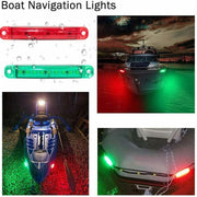4PCS Marine LED Navigation Strip Lights Red and Green Waterproof 12-24V Compatible V528-UTILITYLED-4PCS-868614