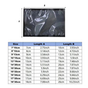100pcs Transparent Vacuum Bags Air Compression Sealed Food Packaging - 10*15cm V528-VACUUM-BAG-100PCS-10-15-821550