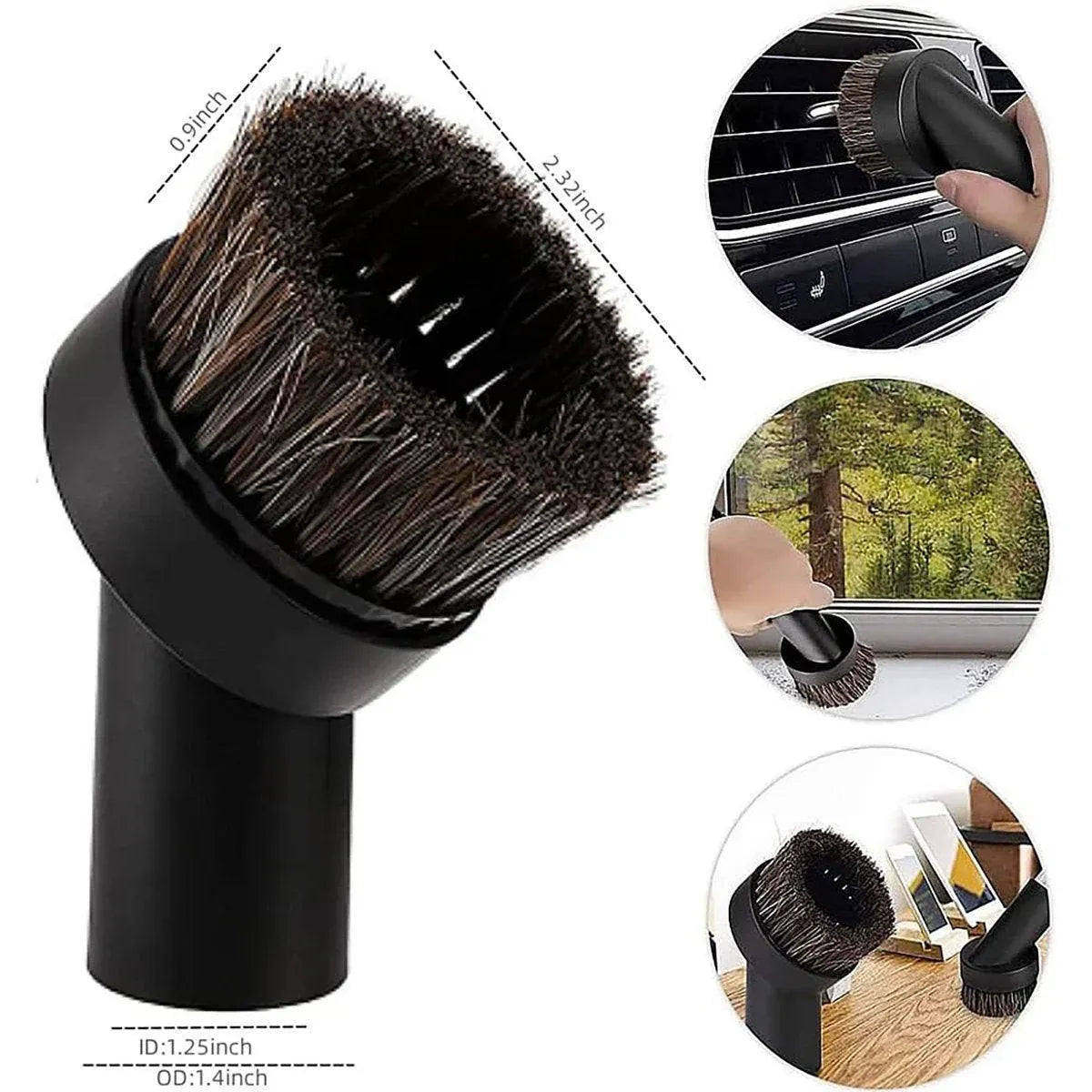 Vacuum Cleaner Accessories Horsehair Brush 25mm Replacement Tool for Deep Clean V528-VACUUM-CLEANER-BRUSH-475715