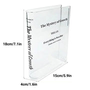 Transparent Book Vase Flower Holder Acrylic Decorative Table Display Stand V528-VASE-15-4-18CM-192730