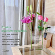 Transparent Book Vase Flower Holder Acrylic Decorative Table Display Stand V528-VASE-15-4-18CM-192730