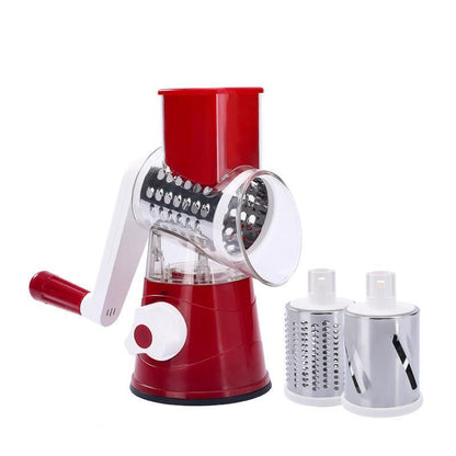Kitchen Vegetable Fruit Slicer Cutter Shredder Food Manual Rotary Grater Chopper - Green V528-VEGETABLEGRATER-GREEN-869688