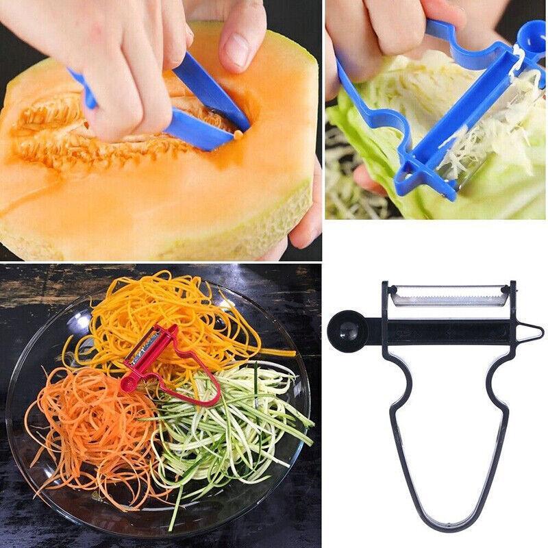 3PCS Multi-Function Vegetable Peelers Set Slicer and Julienne Tools V528-VEGETABLEPEELER-3PCS-678652