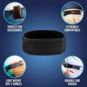 Adjustable Elastic Nylon Belt No Buckle Velcro Leisure Convenient Waistband - Black-M V528-VELCRO-BELT-BLACK-M-589021