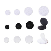 Strong Sticky Round Self Adhesive Dots DIY Bond Tape No Mark Fasteners - Black 20Pairs - 20mm V528-VELCRO-BLACK-20PAIRS-20MM-682529