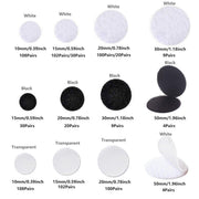 Strong Sticky Round Self Adhesive Dots DIY Bond Tape No Mark Fasteners - Black 20Pairs - 20mm V528-VELCRO-BLACK-20PAIRS-20MM-682529
