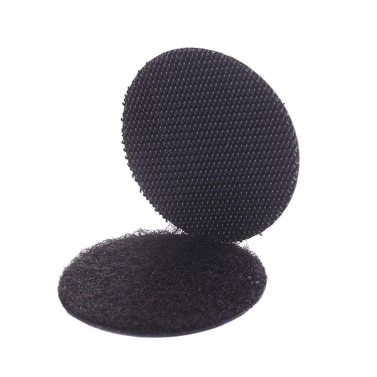 Strong Sticky Round Self Adhesive Dots DIY Bond Tape No Mark Fasteners - Black 20Pairs - 20mm V528-VELCRO-BLACK-20PAIRS-20MM-682529