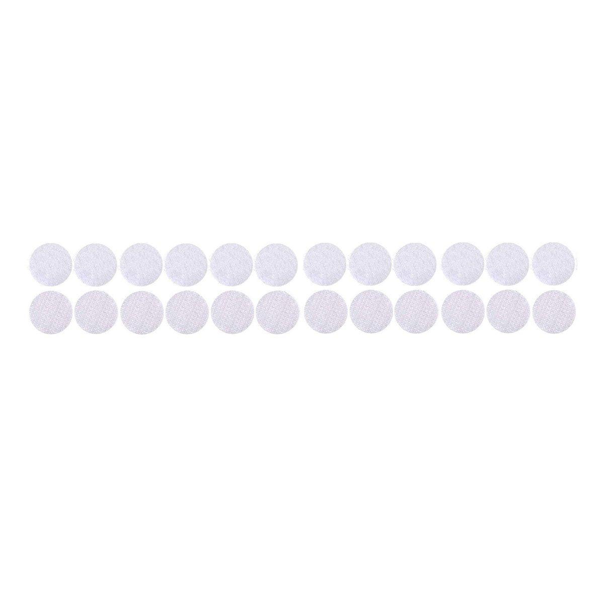Strong Sticky Round Self Adhesive Dots DIY Bond Tape No Mark Fasteners - Black 20Pairs - 20mm V528-VELCRO-BLACK-20PAIRS-20MM-682529