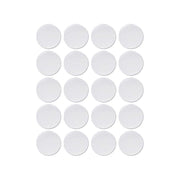 Strong Sticky Round Self Adhesive Dots DIY Bond Tape No Mark Fasteners - Black 4 Pairs - 50mm V528-VELCRO-BLACK-4PAIRS-50MM-684526