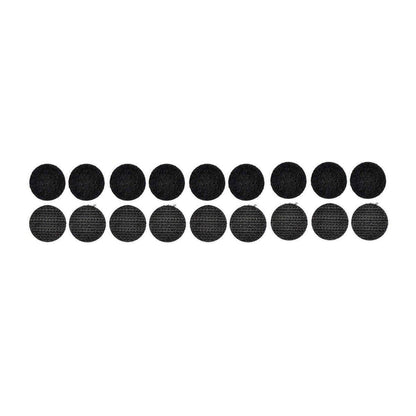 Strong Sticky Round Self Adhesive Dots DIY Bond Tape No Mark Fasteners - Black 4 Pairs - 50mm V528-VELCRO-BLACK-4PAIRS-50MM-684526