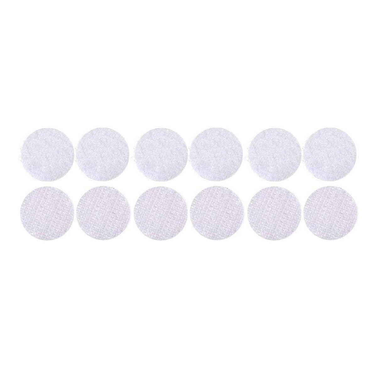 Strong Sticky Round Self Adhesive Dots DIY Bond Tape No Mark Fasteners - Black 4 Pairs - 50mm V528-VELCRO-BLACK-4PAIRS-50MM-684526