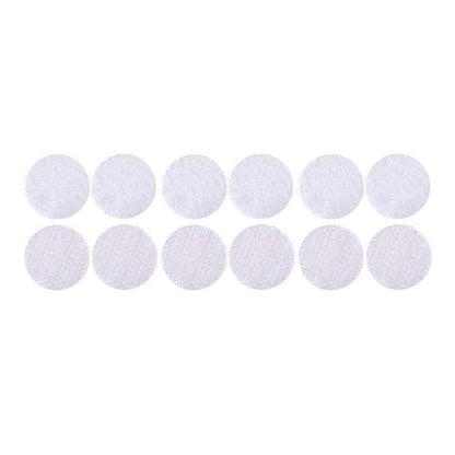 Strong Sticky Round Self Adhesive Dots DIY Bond Tape No Mark Fasteners - Black 4 Pairs - 50mm V528-VELCRO-BLACK-4PAIRS-50MM-684526